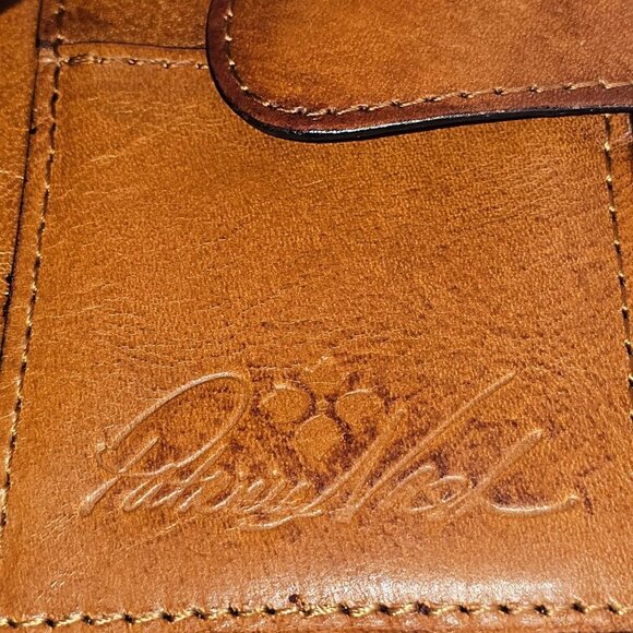 Patricia Nash Women's Cognac Leather Cametti Florence Wallet Trifold 297 - Picture 7 of 12